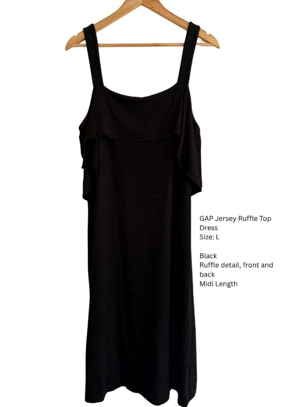 GAP Women’s Black Midi Dress Large